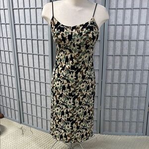 M Collection Stylish Floral Slip Dress, Size Medium